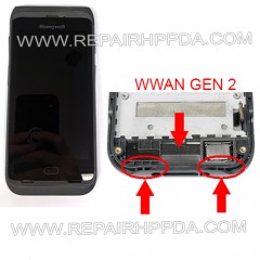 LCD with Touch with Front Cover ( FSTM2, WWAN GEN 2 ) for Honeywell Dolphin CT40